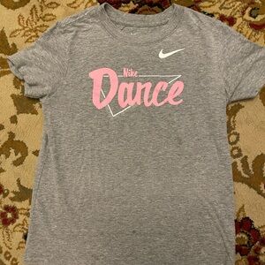 Nike Kids Dance Tee - Gray and Pink
